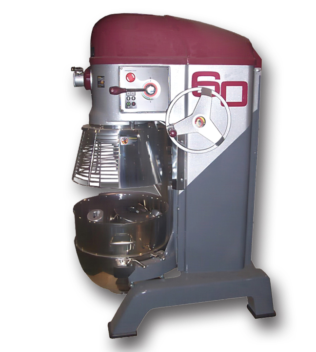 Commercial Mixer with Guard 60 Qt.